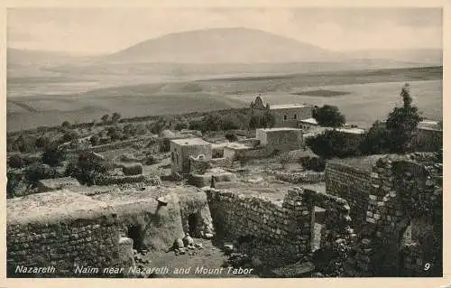 PC41085 Nazareth. Naim in der Nähe von Nazareth und dem Berg Tabor. B. Hopkins