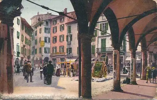 PC43072 Lugano Piazza Liceo Sotto. 1907. B. Hopkins