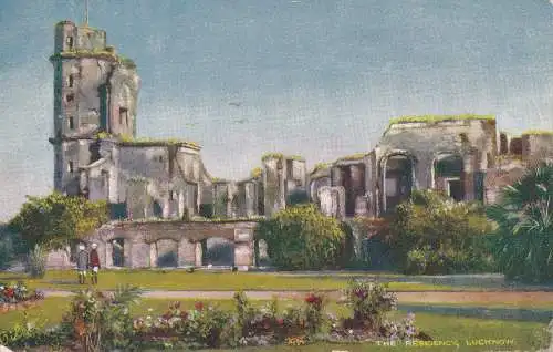 PC42434 The Residency. Lucknow. Tuck. Öle. Nr. 7236. 1905. B. Hopkins