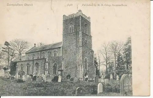 PC45132 Saxmundham Church. H. B. Knackig. Nr. 38988