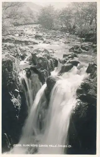 PC42215 Glen Nevis Lower Falls. Judges Ltd. Nr. 25291