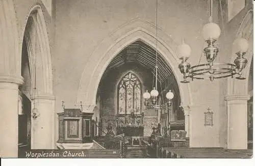 PC45137 Worplesdon Kirche. Frith. Nr. 51908. 1907