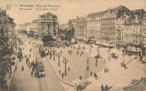 PC43167 Brüssel. Place de Brouckere. A. Dohmen. Albert. Nr. 73. B. Hopkins