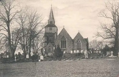 PC43525 Godstone Church. East End. 1904