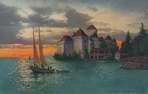 PC43633 Chateau de Chillon. Jullien Freres. B. Hopkins