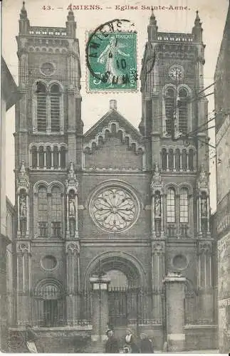 PC38604 Amiens. Kirche Sainte Anne. 1910. B. Hopkins