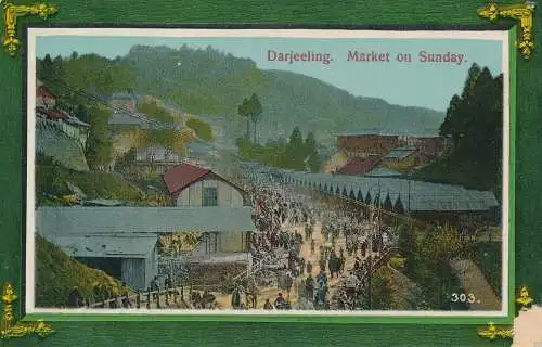 PC43604 Darjeeling. Markt am Sonntag. B. Hopkins