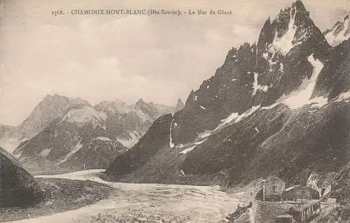 PC43505 Chamonix Mont Blanc. Das eisige Meer. L. Fauraz. Nr. 1568. B. Hopkins