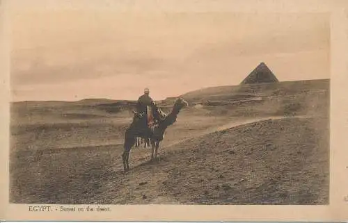 PC41245 Ägypten. Sonnenuntergang in der Wüste. L. C. Nr. 120