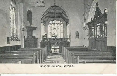 PC44961 Hundesdon-Kirche. Innenraum. Hatfield