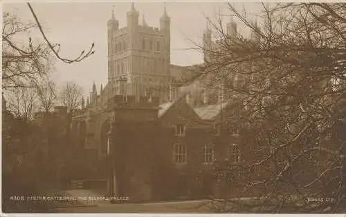 PC44497 Kathedrale von Exeter. Der Bischofspalast. Judges Ltd. Nr. 4308