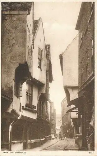 PC44827 York. Die Shambles. Photochrom. Nr. 1934