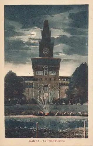 PC41204 Mailand. Der Filarete-Turm. G.G.M. Nr. 67433. B. Hopkins