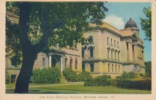 PC44798 Gerichtsgebäude. Winnipeg. Manitoba. Kanada. 1945