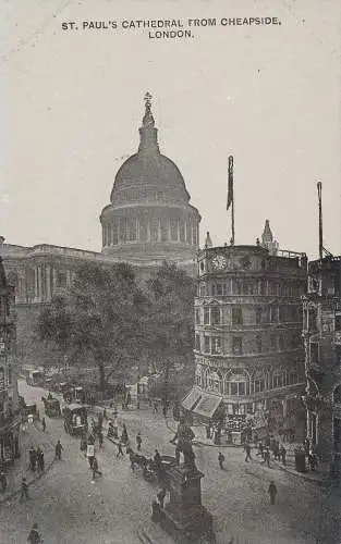 PC44882 St. Pauls Kathedrale von billig. London. Autofoto