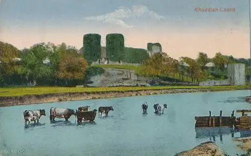 PC44865 Schloss Rhuddlan. Valentinstag. 1922