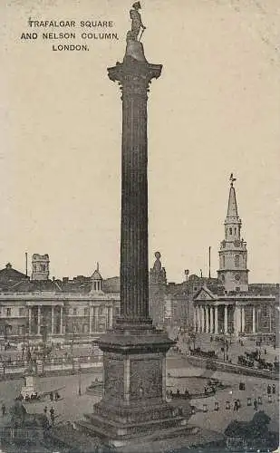 PC44884 Trafalgar Square und Nelson-Säule. London. Autofoto