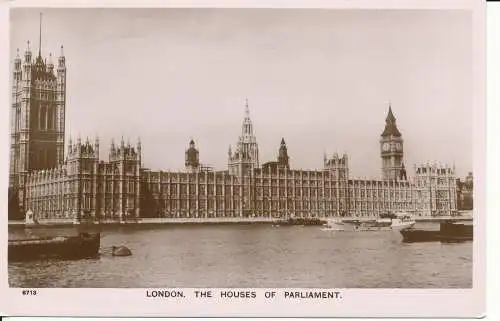 PC45252 London. Die Häuser des Parlaments. Aero Pictorial. Nr. 6713. RP