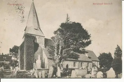 PC45296 Berstead Church. Valentinstag. 1905