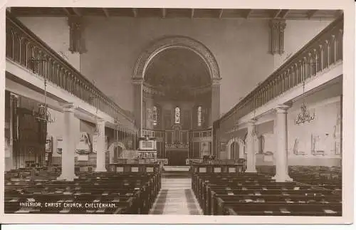 PC44985 Innenraum. Christ Church. Cheltenham. Stiefel. 1914