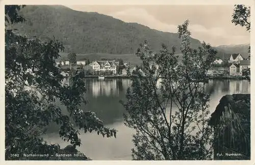 PC45392 Norheimsund. Sandven Hotel. Normann. 1934