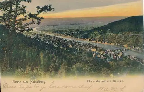 PC45711 Gruss aus Heidelberg. Jul Wettstein. Nr. 264. 1906