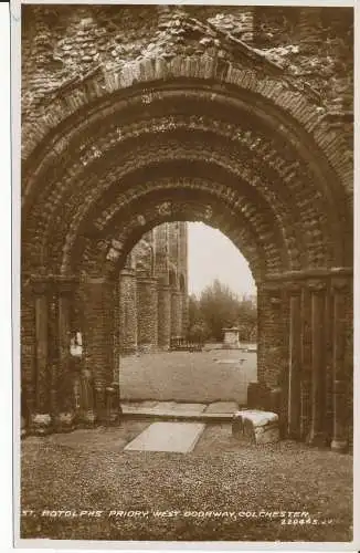 PC45347 St. Botolphs Priory. West Doorway. Colchester. Valentinstag. Nr. 220465. RP