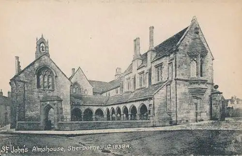 PC45422 St. Johns Almshouse Sherborne. W. Warr. Nr. C1838A