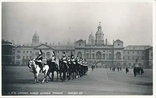 PC44627 London Horse Guards Parade. Judges Ltd. Nr. L.470