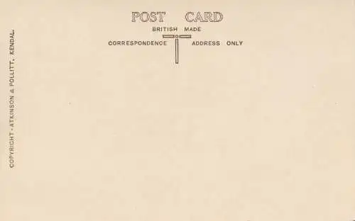 PC45283 Wordsworths Schreibtisch. Hawkshead Gymnasium. Atkinson und Pollitt