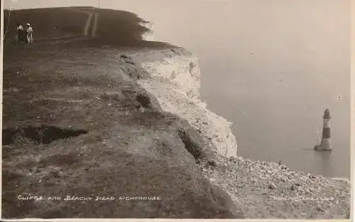 PC45702 Klippen und Leuchtturm mit Strandkopf. Donlion. 1928