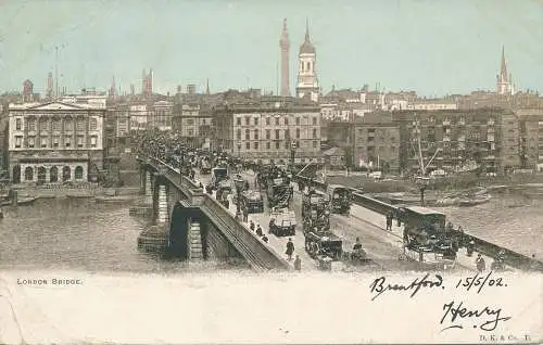 PC45808 London Bridge. D.K. und Co. 1902