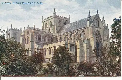 PC45358 Ripon Minster. S. E. Photochrom. Nr. 7755