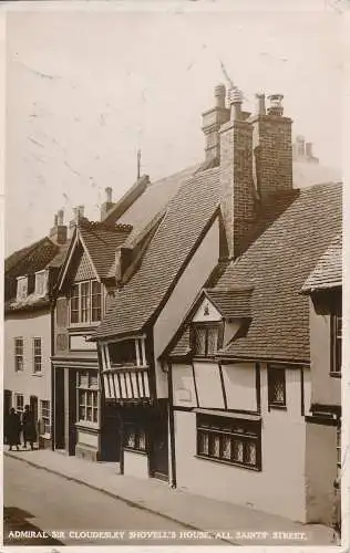 PC45687 Admiral Sir Cloudesley Shovells House. All Saints Street. Norman. RP. 19