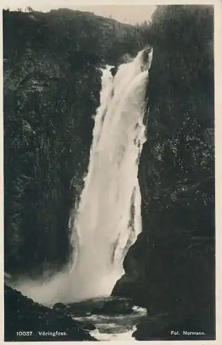 PC45388 Voringfoss. Normann. Nr. 10037. 1934