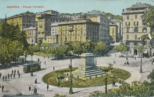 PC46142 Gernova. Piazza Corvetto. F. Cali