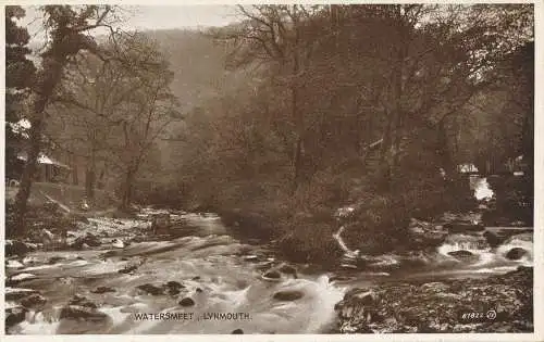 PC45623 Watersmeet. Lynmouth. Valentinstag. Foto braun. Nr. 87822