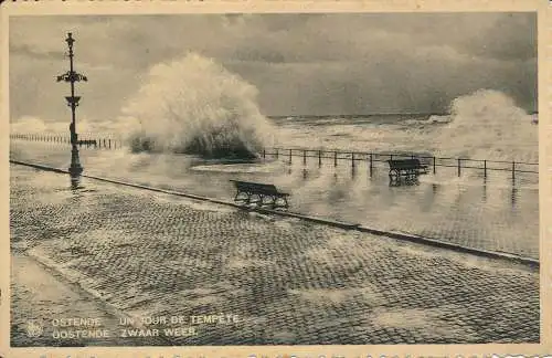 PC46013 Ostende. Ein Tag voller Tempete. Ern. Thill. Nels