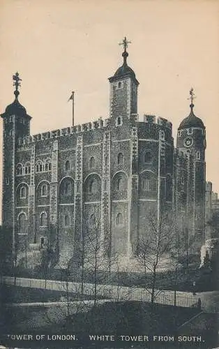 PC45449 Tower of London. Weißer Turm aus dem Süden. Stereoskopisch