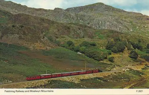 PC45574 Festiniog Eisenbahn und Moelwyn Berge. Dennis. Nr. S.2021