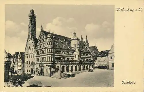 PC46651 Rothenburg o. T. Rathaus. A. Ohmayer. B. Hopkins