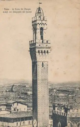 PC46173 Siena. Der Mangla-Turm vom Domglockenturm aus gesehen. S. Venturini.