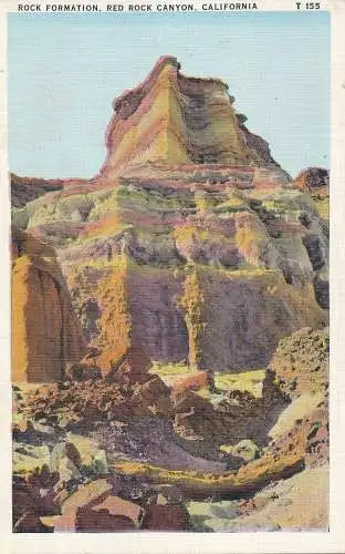 PC46491 Felsformation. Red Rock Canyon. Kalifornien. Tichnor Art