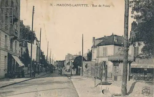 PC46896 Häuser von Laffitte. Rue de Poissy. Fototypie. Nr. 74. B. Hopkins