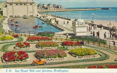 PC45470 Spa Royal Hall and Gardens. Bridlington. D. H. Greaves. 1964