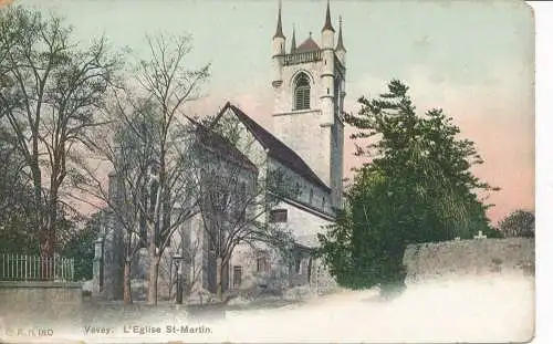 PC46153 Vevey. Die Kirche St. Martin. C. P.Nr. 180