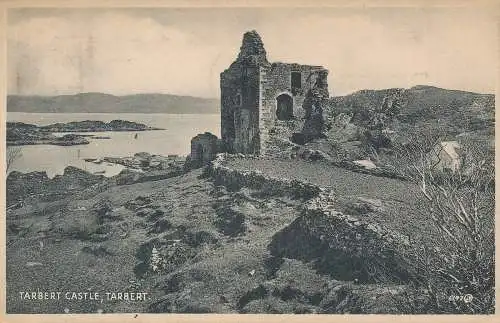 PC45768 Tarbet Castle. Tarbet. Valentinstag. Bromotyp. 1938