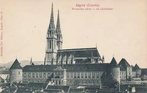 PC46169 Zagreb. Kroatien. Die Kathedrale. Jul. Huhna