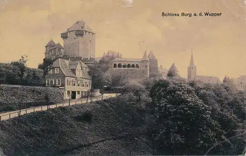 PC46357 Schloss Burg a.d. Wupper. 1909. B. Hopkins