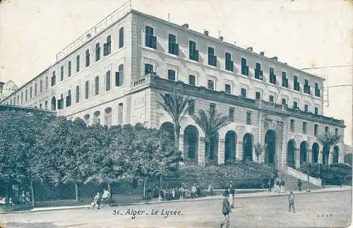 PC45964 Algier. Das Lycee. L. V. S.Aqua